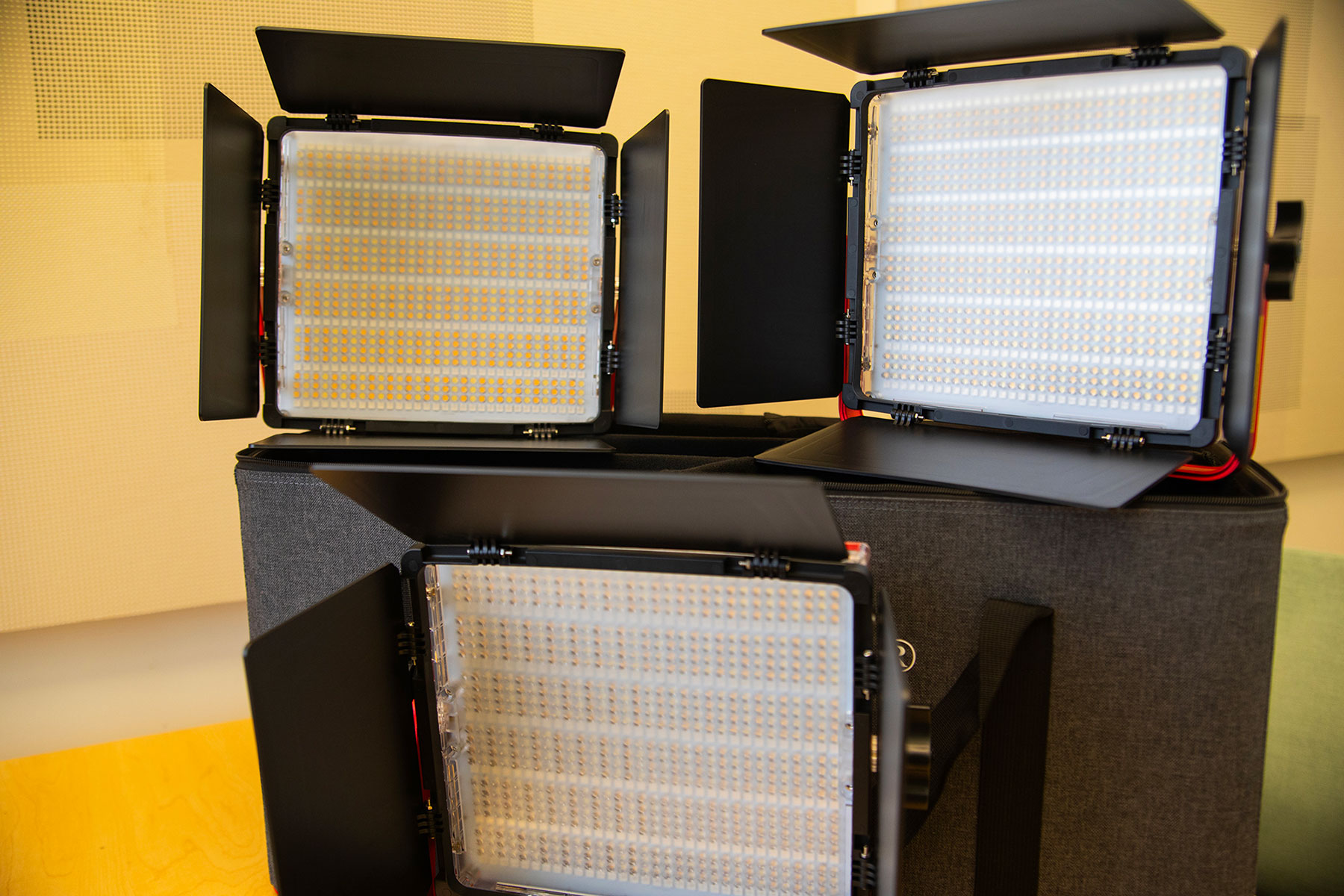 RGB LED Panel 3-Light Kit