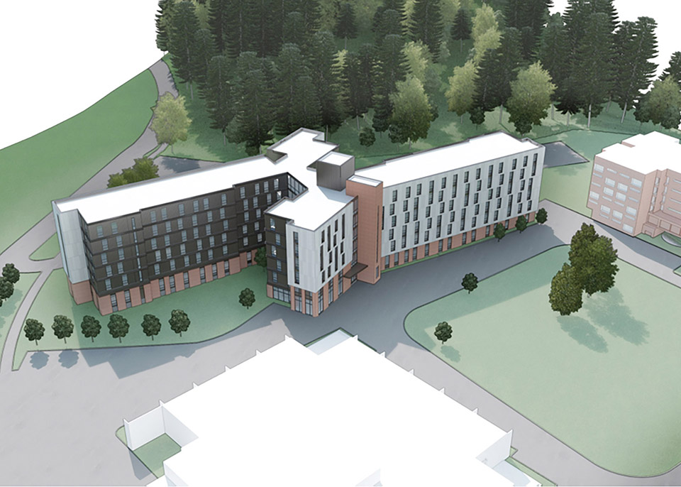Residence Hall Rendering