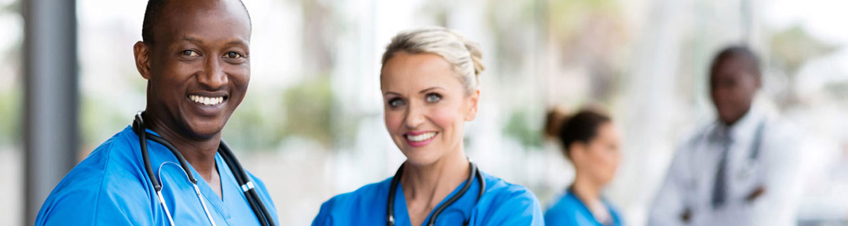 man and woman nurse practitioner