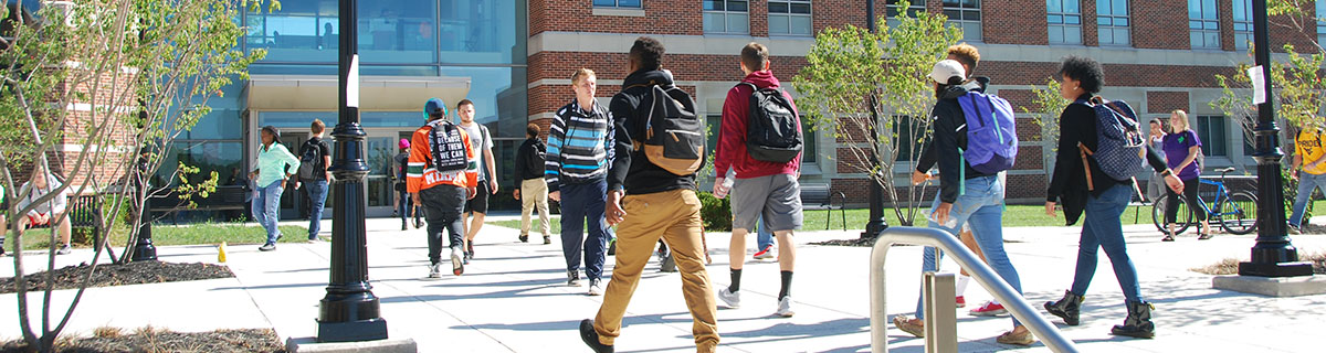 students between class