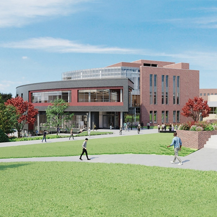 the new Education and Health Science Center building renderings