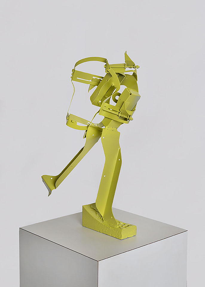 Yellow Abstract Sculpture