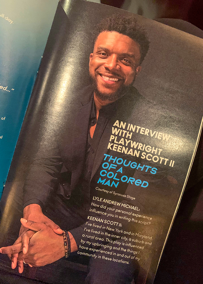 Keenan Scott II on page of a magazine