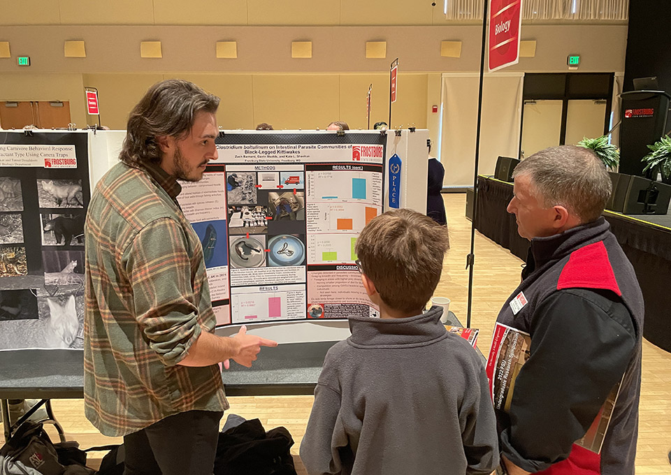 student presentations at undergraduate research symposium