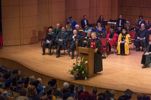 Nowaczyk delivering Inauguration remarks
