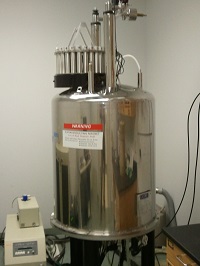 The Department's JEOL ECX 300 MHz NMR Spetrometer, equipped with an autosampler. Chemistry students in upper division courses get to use this instrument and many others.