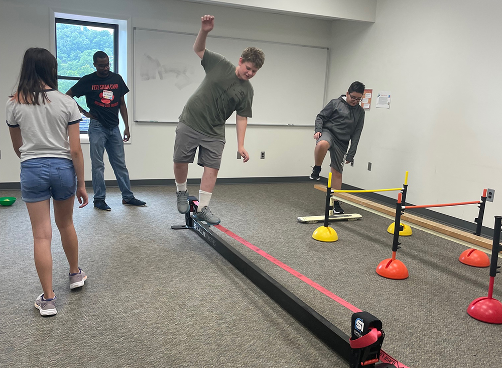 F2T2 STEAM campers test their agility