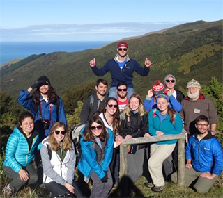 Group enjoying New Zeland