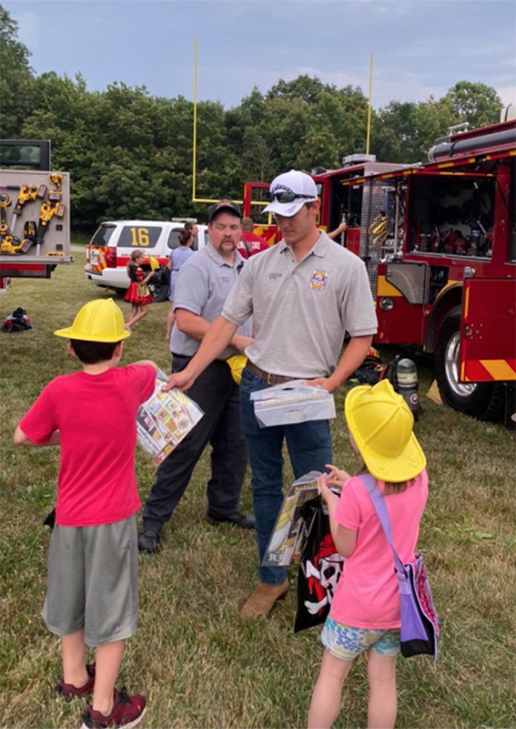 Pirates in the Park firefighter