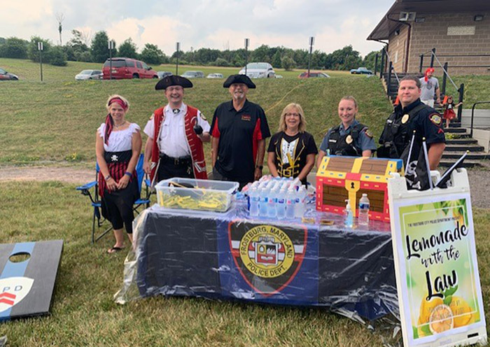 Pirates in the Park lemonade stand