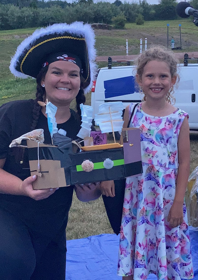 Pirates in the Park pirate and child