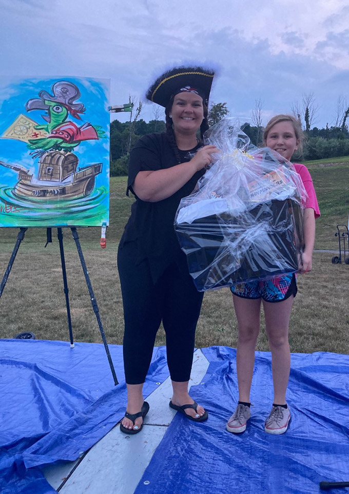 Pirates in the Park treasure chest winner