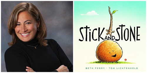 Beth Ferry and her book cover