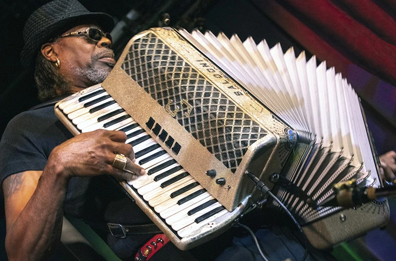 CJ Chenier grooving on accordion