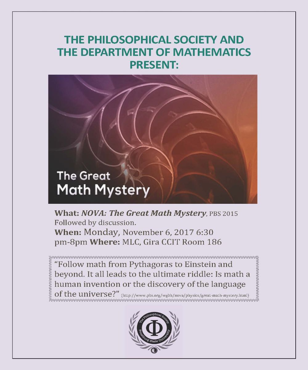 Posters of Philosophy Club meeting