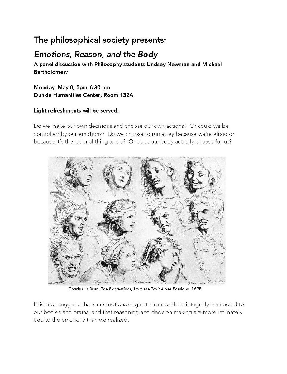 Posters of Philosophy Club meeting