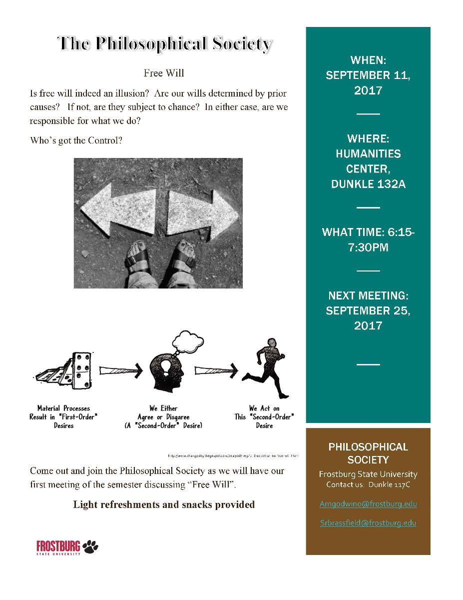 Posters of Philosophy Club meeting