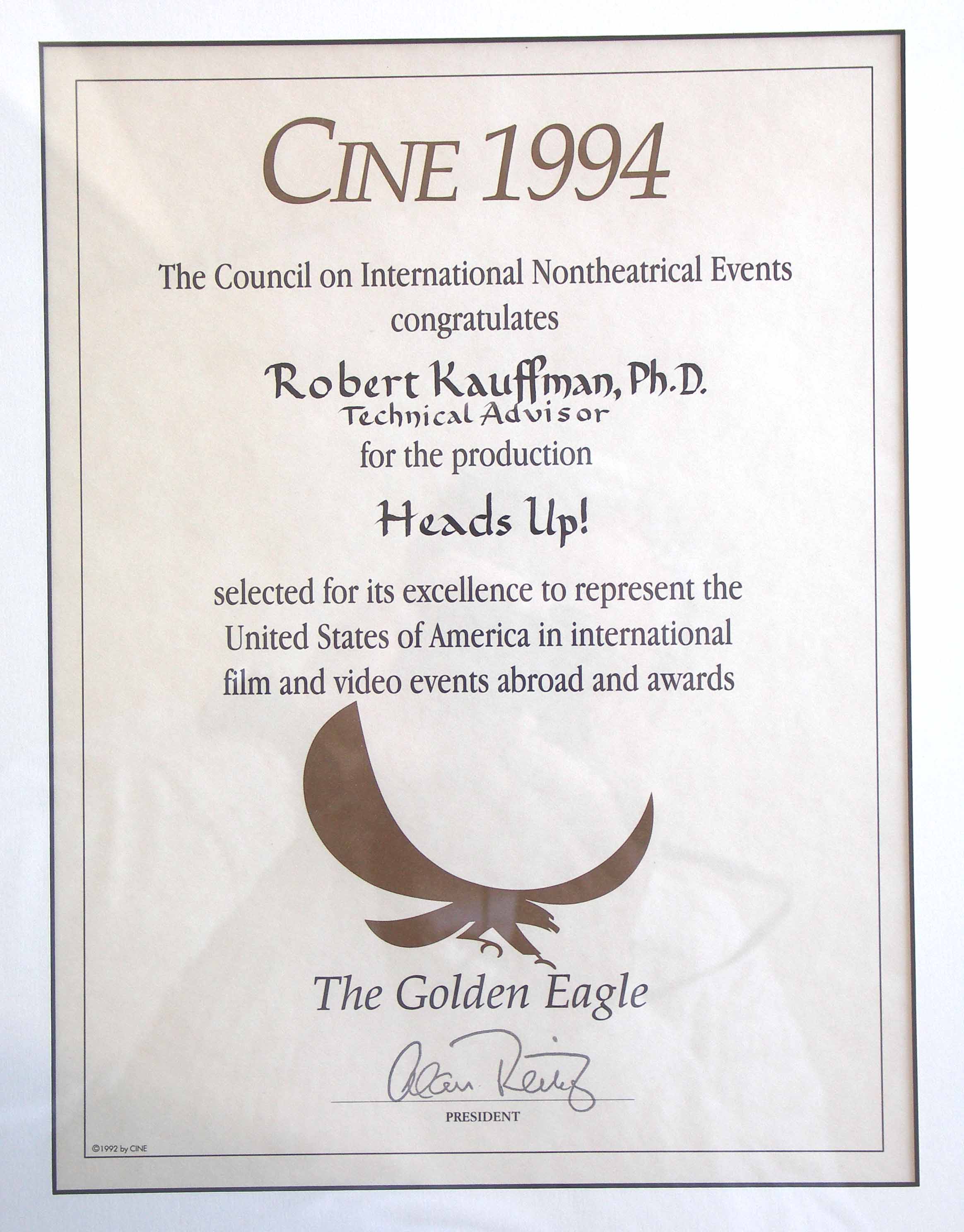 1994 CINE Award