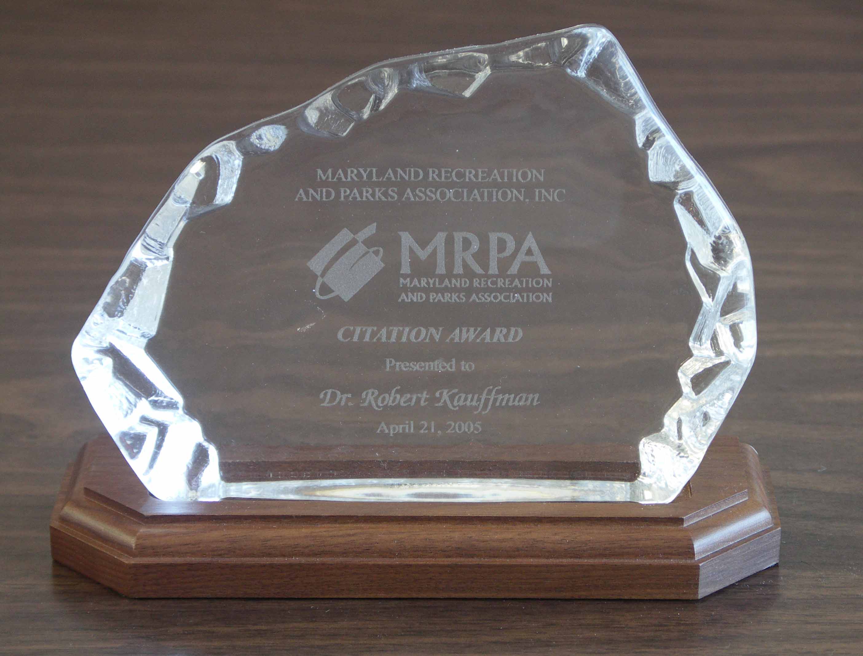 photo of Citation Award