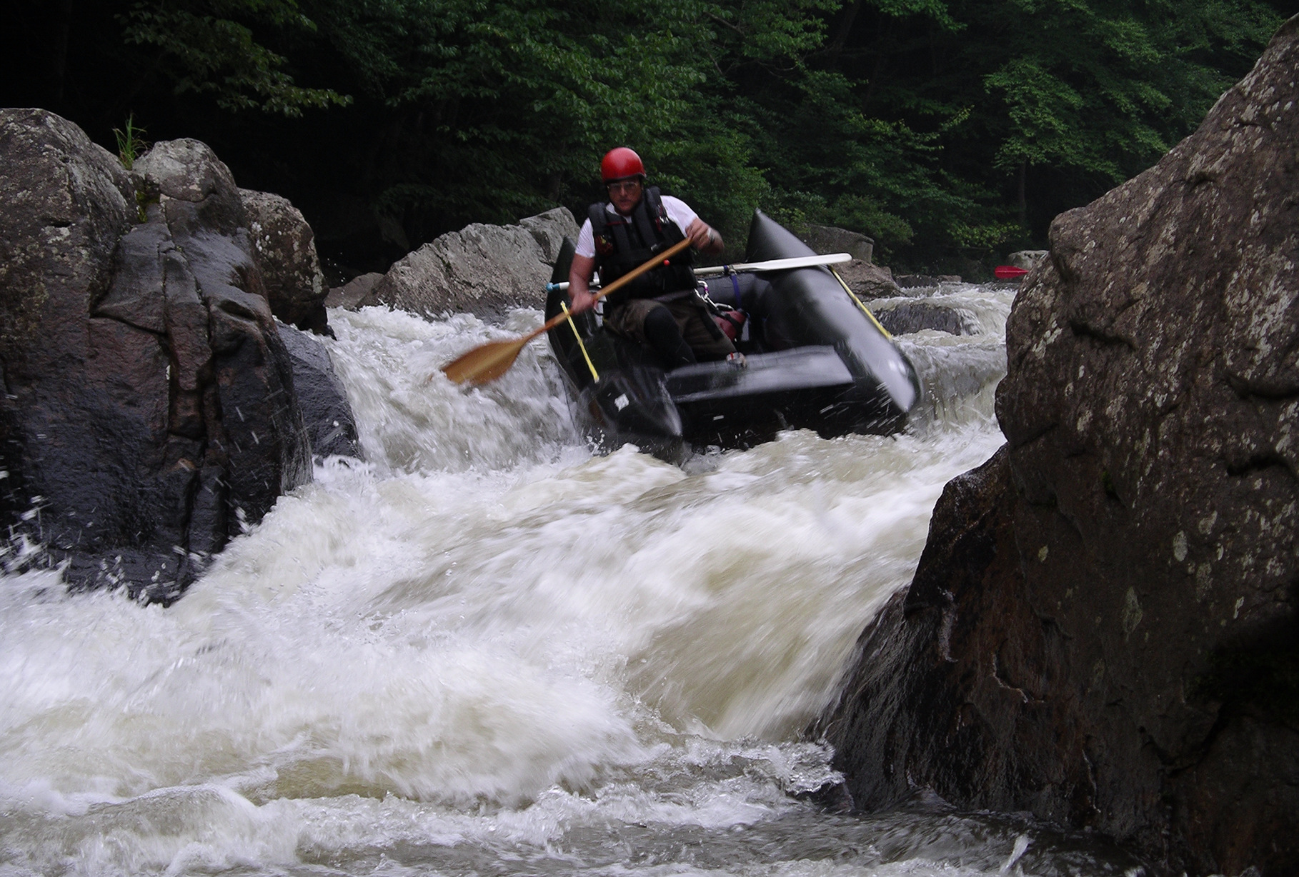 Dr. Kauffman negotiating Powerful Popper on the Upper Yough