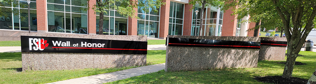 Photo of the wall of honor