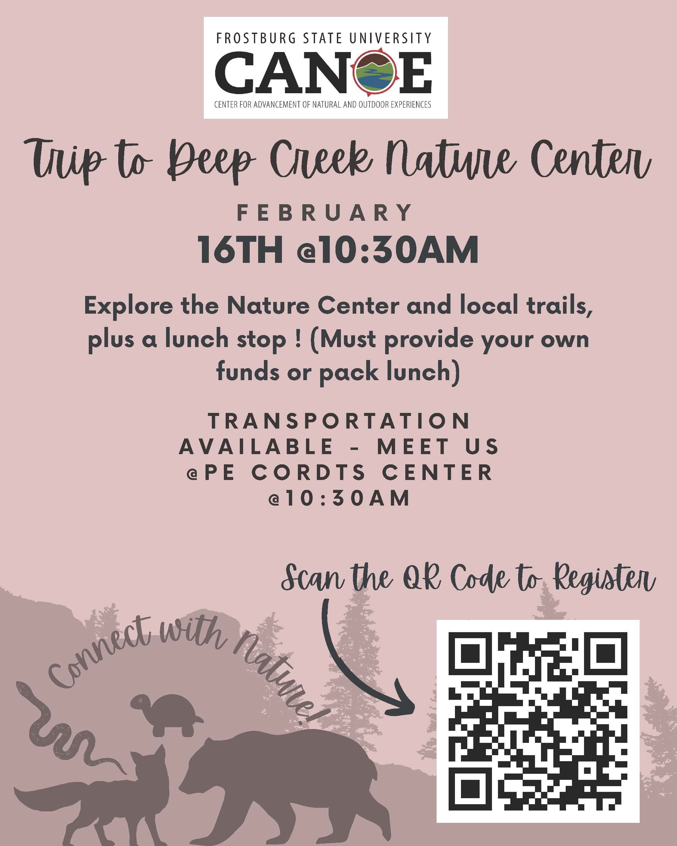 Deep Creek Nature Center Trip