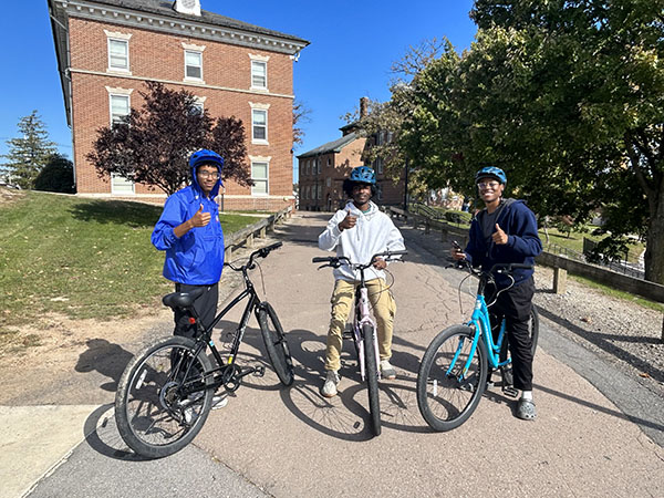 Bikers on FSU campus