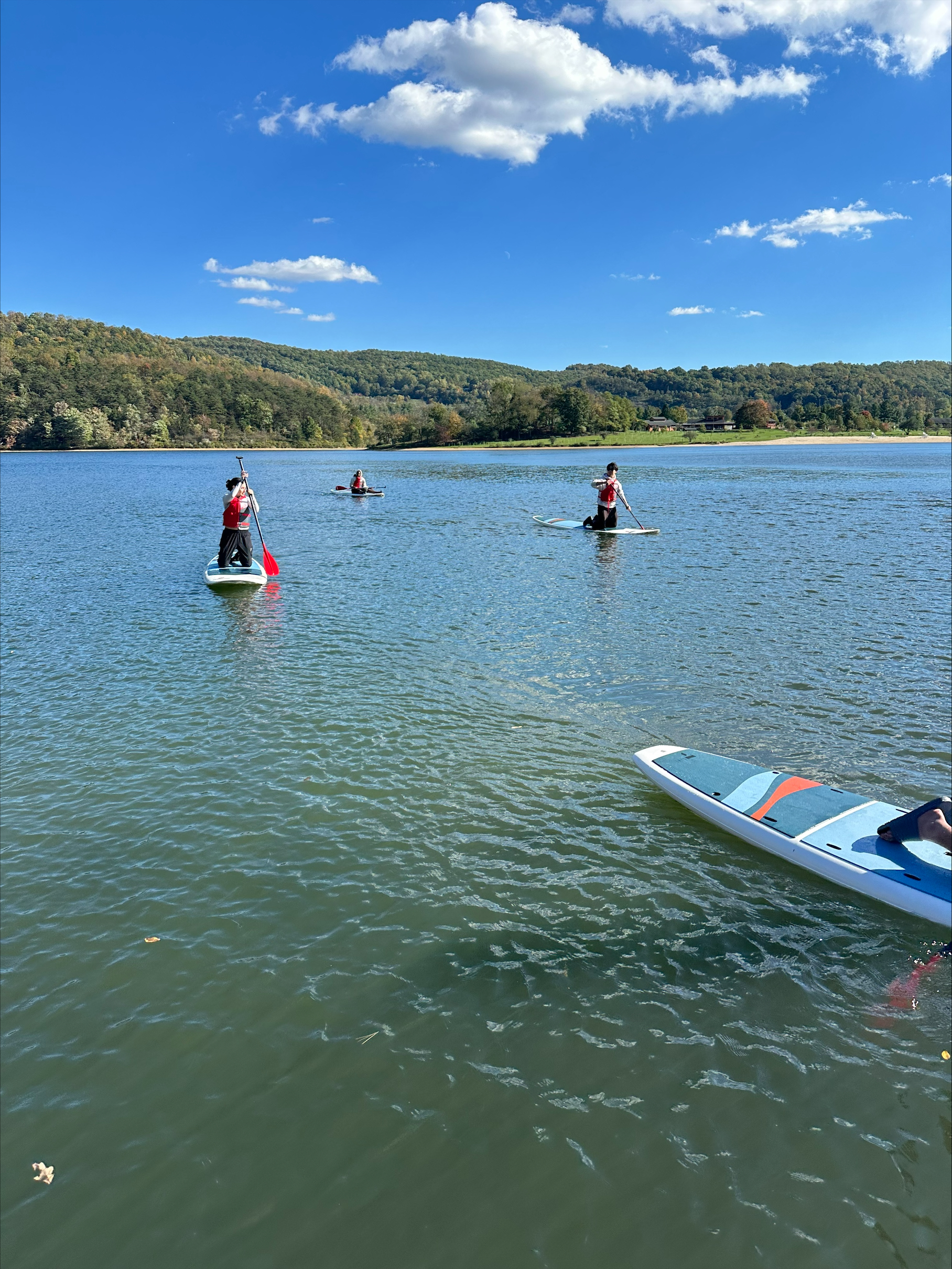 Paddle boarding at Rocky Gap