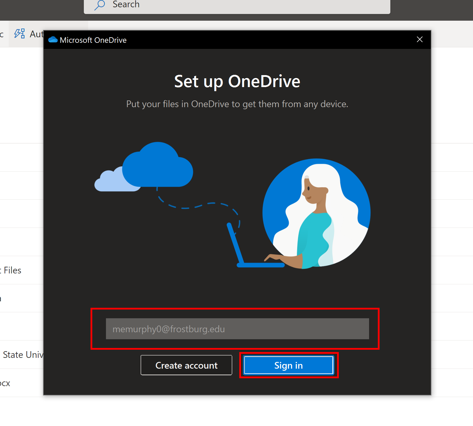 onedrive download is not readable