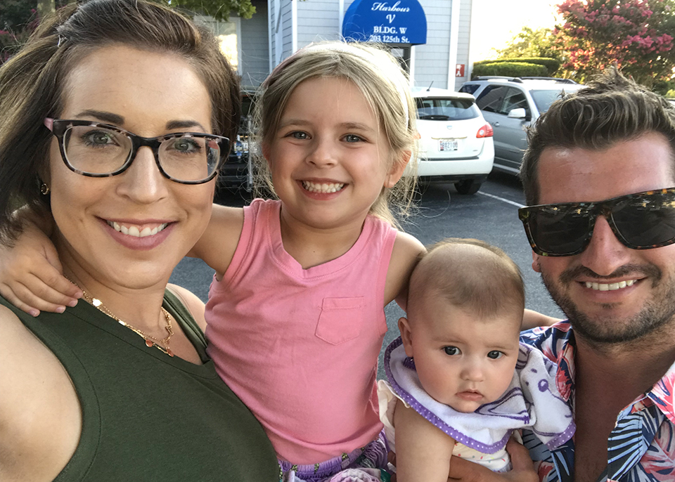 Sarah, Harper, Heidi and Justin Ports