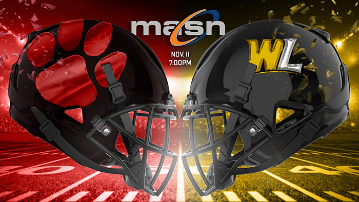 MASN graphic football helmets