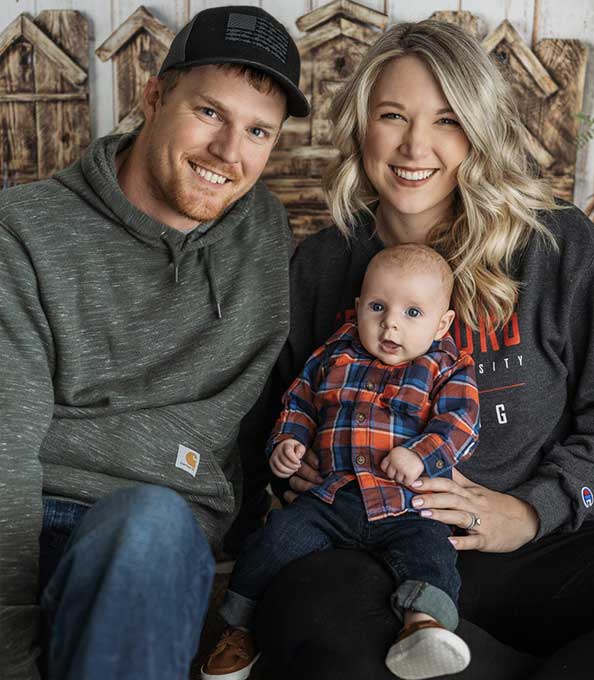 Kayla Mathew with her family