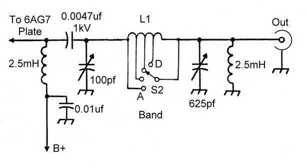 6AG7 Output Schematic