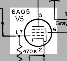 6AQ5 Vacuum Tube