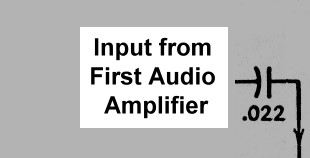 Input from First Audio Amplifier