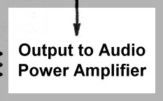 Output To Audio Power Amplifier