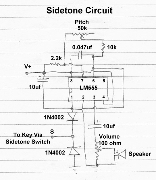 Sidetone Circuit Schematic
