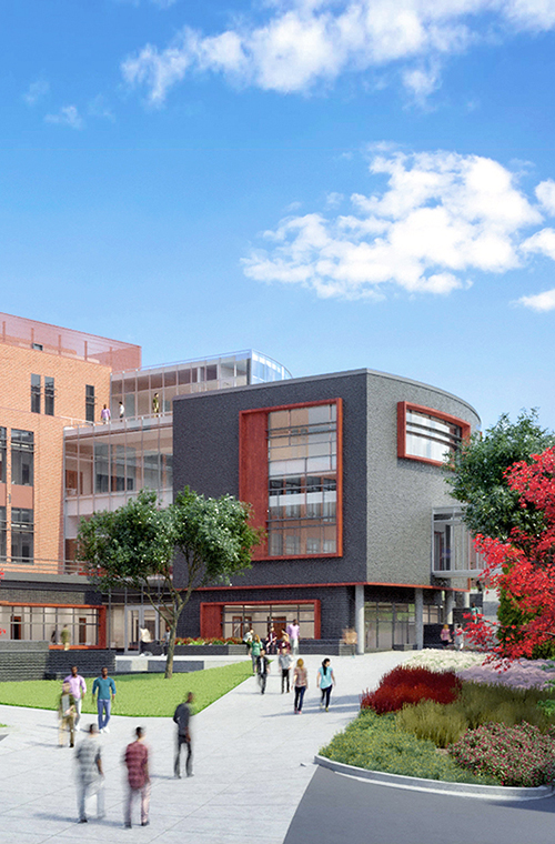 education and health sciences building rendering
