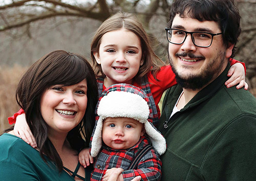 Brooke, Jax, Lucy, Justin family photo