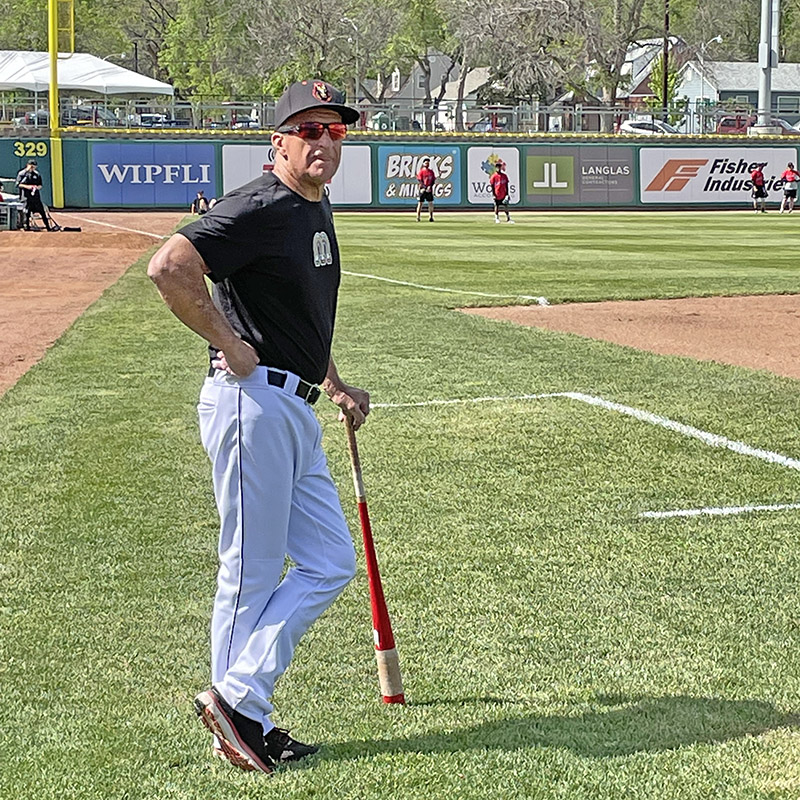 riggleman on baseball field