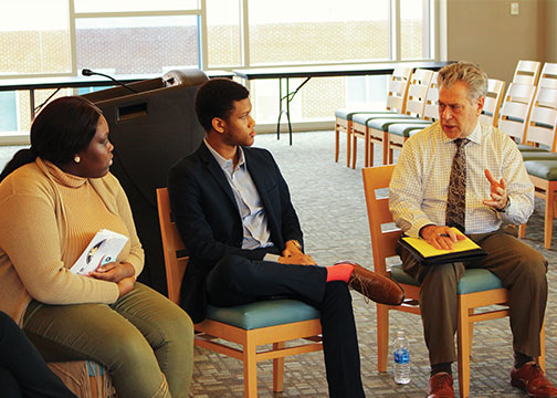 Dr. Nowaczyk with students