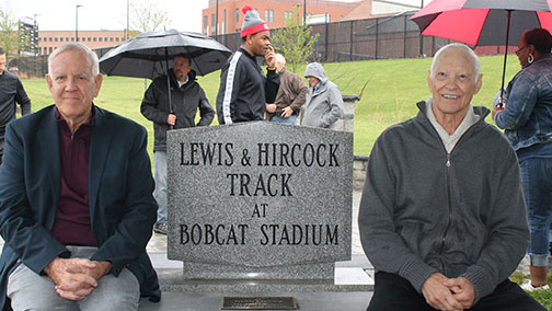Lewis and Hircock at dedication