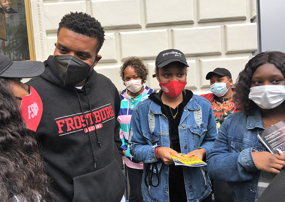 Scott with FSU group students