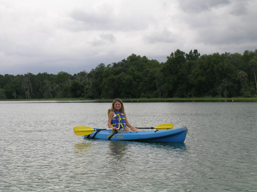 Dr BUta on a canoe