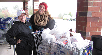 students with full market cart
