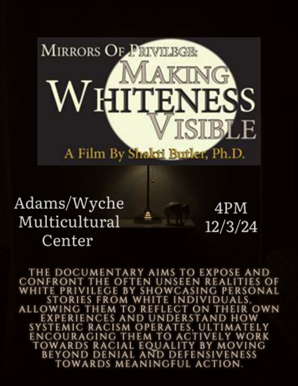 Poster for Documentary: Mirrors of privilege: Making whiteness visible 
