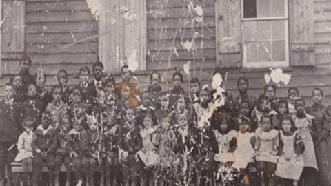 Group of students at 1906 Lincoln School