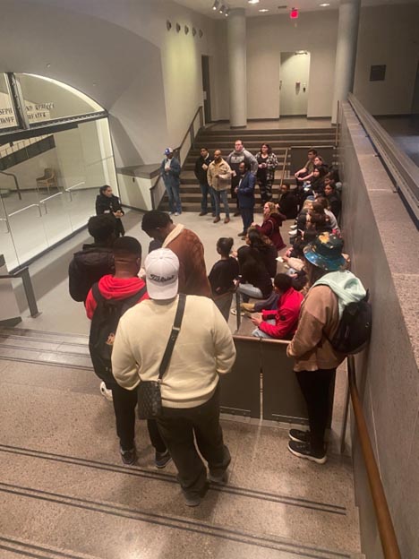 Students at Holocaust Museum