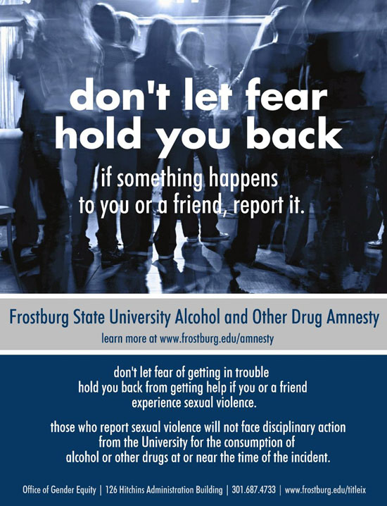 dont let fear hold you back report it